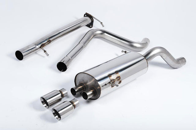 MILLTEK SPORT NON-RESONATED CAT-BACK RACE EXHAUST SYSTEM WITH POLISHED TIPS FIESTA ST180