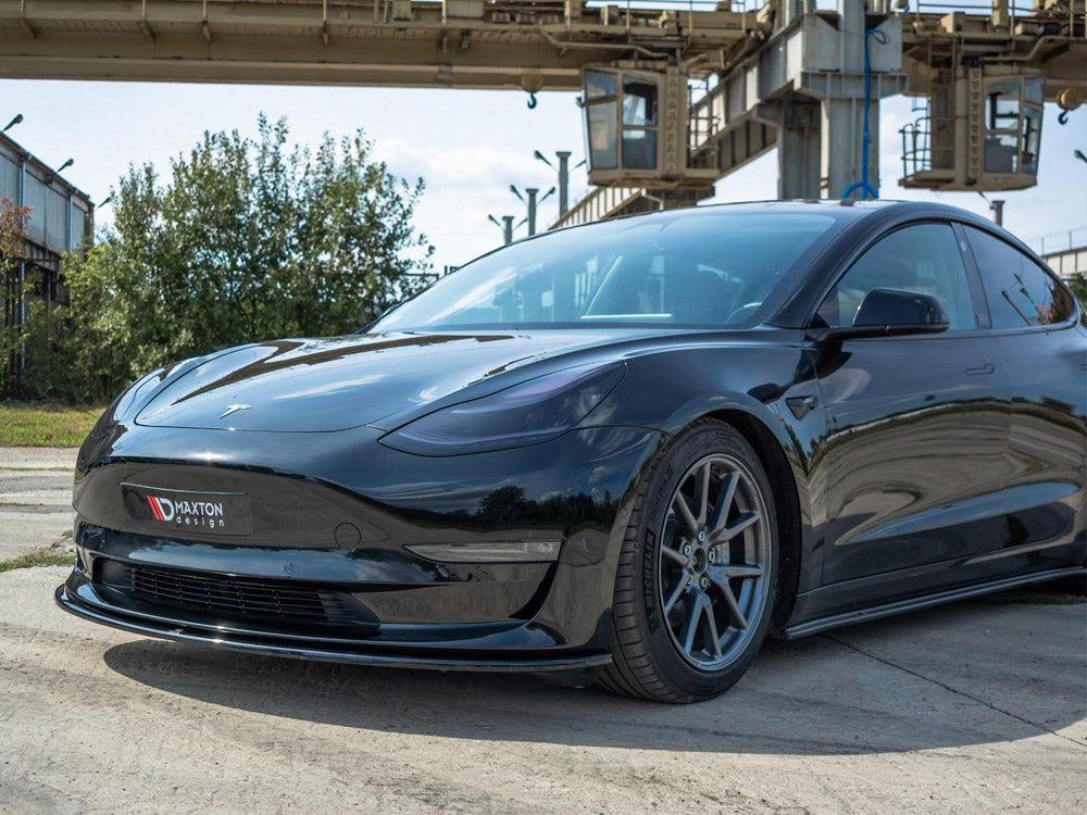 MAXTON DESIGN FRONT SPLITTER TESLA MODEL 3 — photo 2