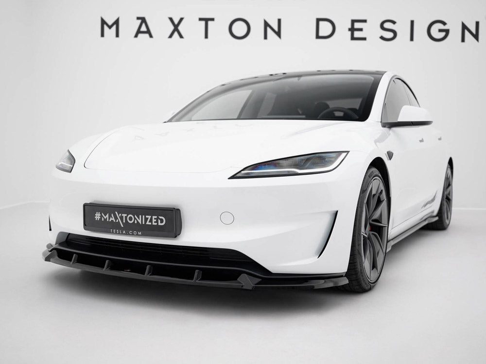 MAXTON DESIGN FRONT SPLITTER V.2 TESLA MODEL 3 PERFORMANCE MK1 FACELIFT — photo 2