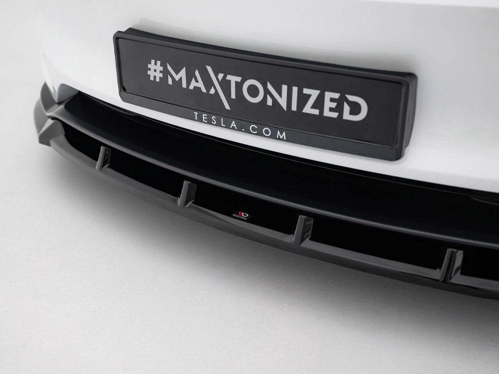 MAXTON DESIGN FRONT SPLITTER V.2 TESLA MODEL 3 PERFORMANCE MK1 FACELIFT — photo 4