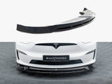MAXTON DESIGN FRONT SPLITTER V1 TESLA MODEL X MK1 FACELIFT — photo 1