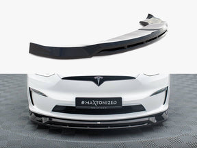MAXTON DESIGN FRONT SPLITTER V1 TESLA MODEL X MK1 FACELIFT — photo 1