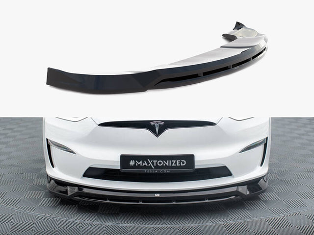 MAXTON DESIGN FRONT SPLITTER V1 TESLA MODEL X MK1 FACELIFT — photo 1