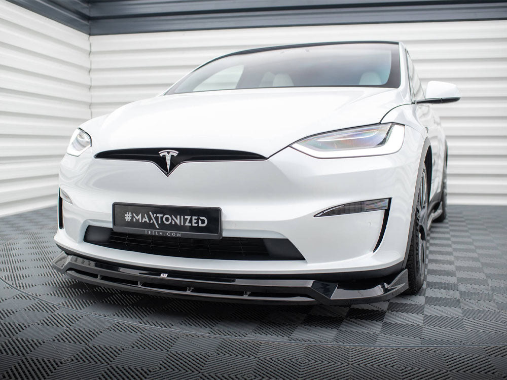 MAXTON DESIGN FRONT SPLITTER V1 TESLA MODEL X MK1 FACELIFT — photo 2