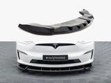 MAXTON DESIGN FRONT SPLITTER V2 TESLA MODEL X MK1 FACELIFT — photo 1