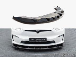 MAXTON DESIGN FRONT SPLITTER V2 TESLA MODEL X MK1 FACELIFT — photo 1