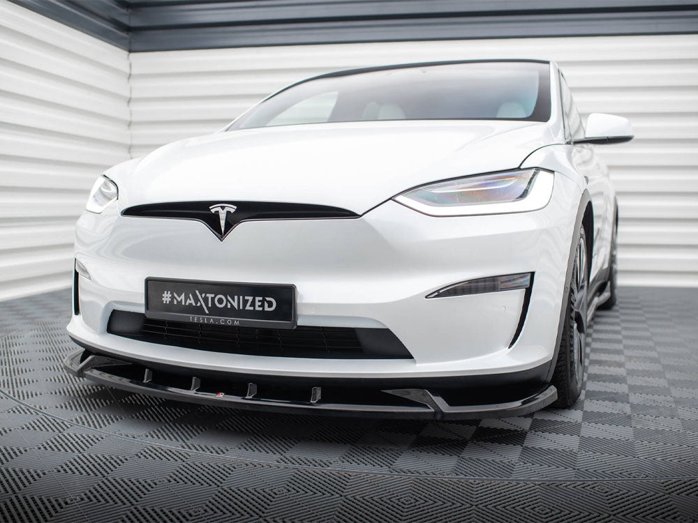 MAXTON DESIGN FRONT SPLITTER V2 TESLA MODEL X MK1 FACELIFT — photo 2