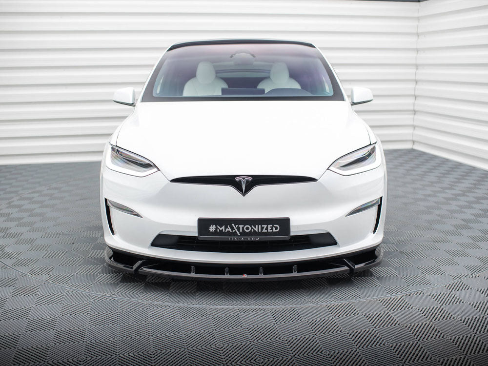MAXTON DESIGN FRONT SPLITTER V2 TESLA MODEL X MK1 FACELIFT — photo 3