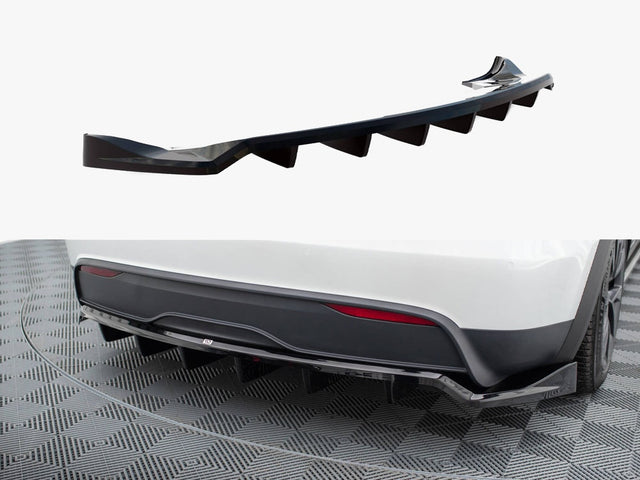 MAXTON DESIGN REAR SPLITTER V1 TESLA MODEL X MK1 FACELIFT — photo 1