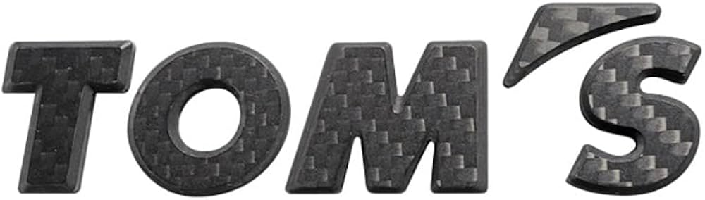 Toms Emblem Matt Carbon – 08233-TS005 – supplier image