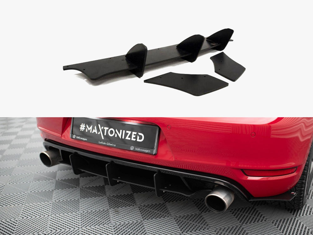 MAXTON DESIGN REAR DIFFUSER & REAR SIDE SPLITTERS VW GOLF MK6 GTI / ED35 — photo 1