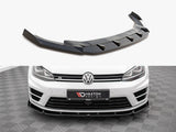 MAXTON DESIGN FRONT SPLITTER V.4 VW GOLF R / R-LINE MK7 — photo 1