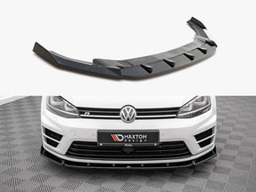 MAXTON DESIGN FRONT SPLITTER V.4 VW GOLF R / R-LINE MK7 — photo 1