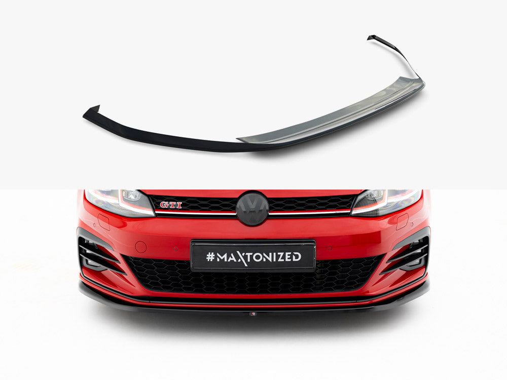 MAXTON DESIGN FRONT SPLITTER V.4 VOLKSWAGEN GOLF GTI MK7 FACELIFT — photo 1