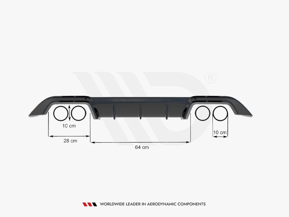 Maxton Design Rear Valance VW Mk7 R – Prefacelift — photo 6