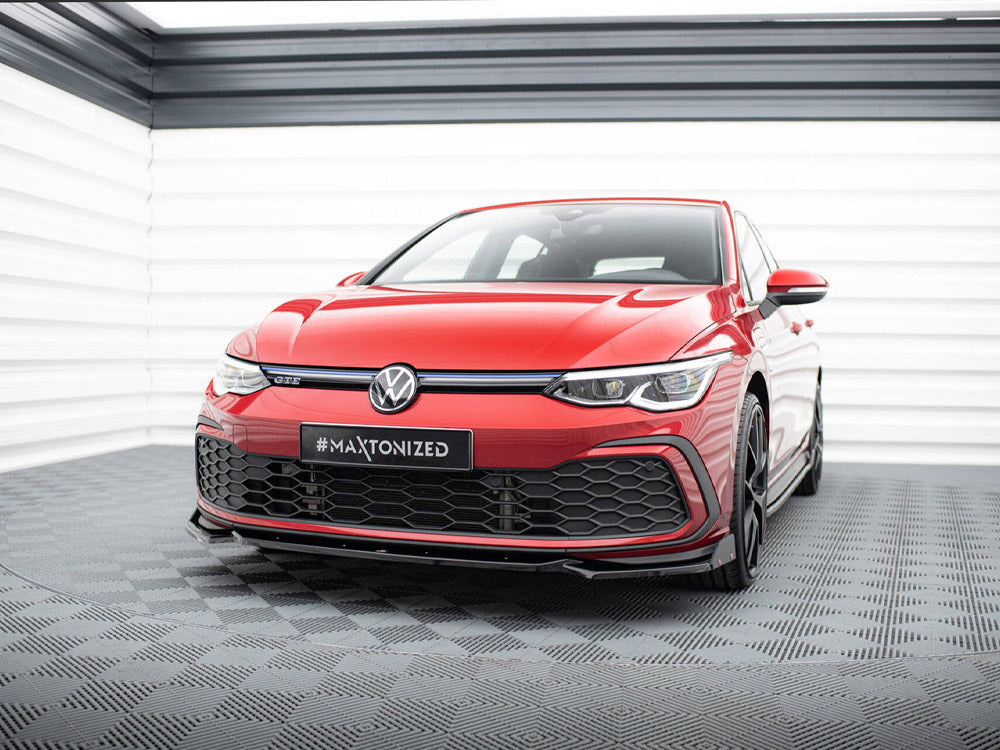 MAXTON DESIGN FRONT SPLITTER V.2 + FLAPS VOLKSWAGEN GOLF 8 GTI / R-LINE — photo 2