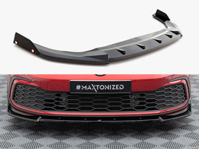 MAXTON DESIGN  FRONT SPLITTER V.3 + FLAPS VOLKSWAGEN GOLF 8 GTI / R-LINE — photo 1