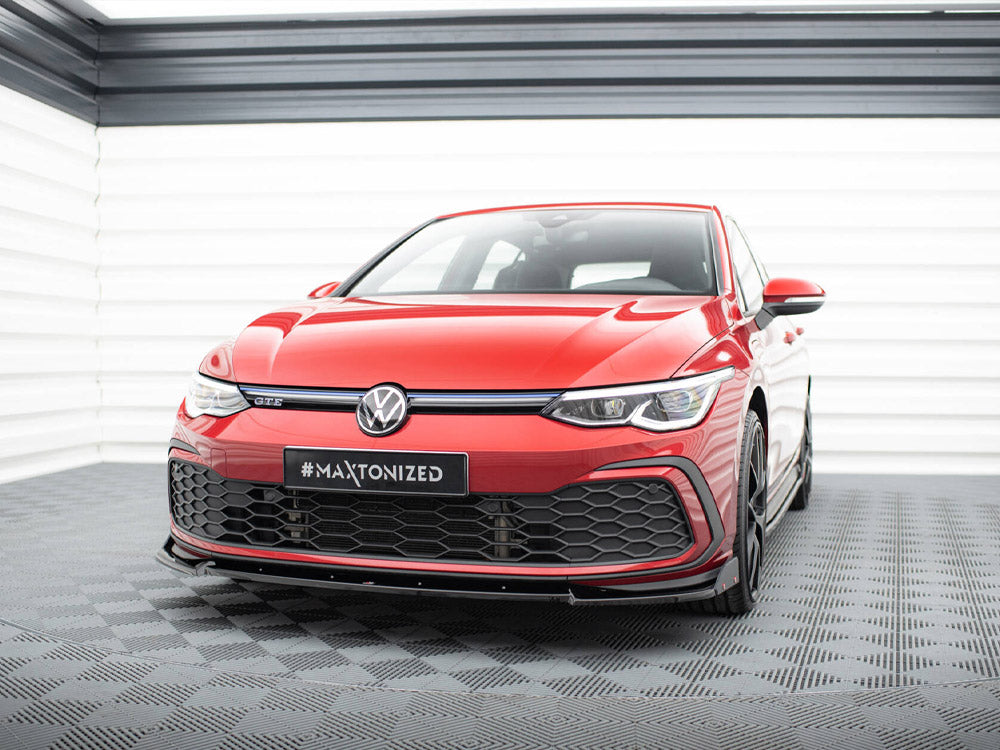 MAXTON DESIGN  FRONT SPLITTER V.3 + FLAPS VOLKSWAGEN GOLF 8 GTI / R-LINE — photo 2