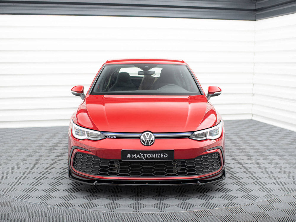 MAXTON DESIGN  FRONT SPLITTER V.3 + FLAPS VOLKSWAGEN GOLF 8 GTI / R-LINE — photo 3