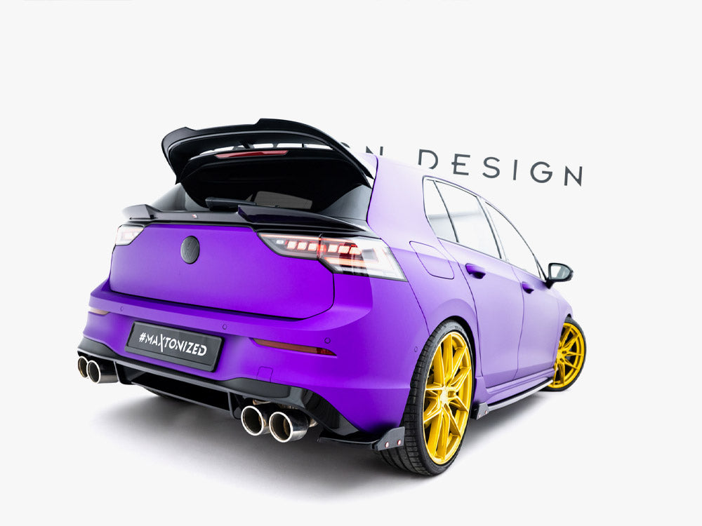 MAXTON DESIGN REAR SIDE SPLITTERS V.2 + FLAPS VOLKSWAGEN GOLF R MK8 — photo 2