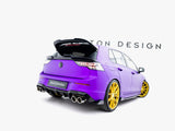MAXTON DESIGN REAR SIDE SPLITTERS V.5 + FLAPS VOLKSWAGEN GOLF R MK8 — photo 2