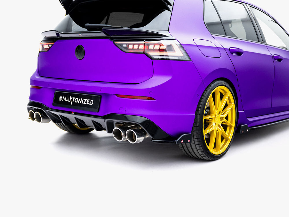MAXTON DESIGN REAR SIDE SPLITTERS V.5 + FLAPS VOLKSWAGEN GOLF R MK8 — photo 3
