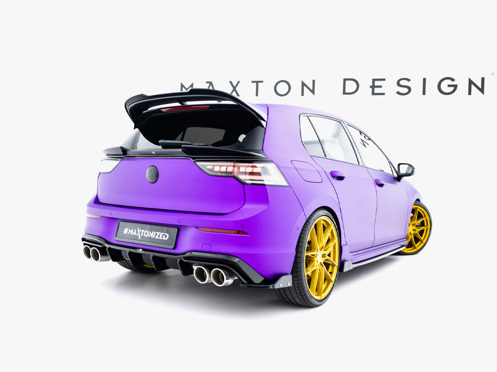 MAXTON DESIGN REAR SIDE SPLITTERS V.6 + FLAPS VOLKSWAGEN GOLF R MK8 — photo 2