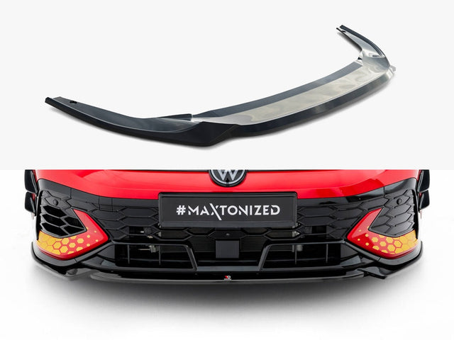 MAXTON DESIGN FRONT SPLITTER V.4 VOLKSWAGEN GOLF GTI CLUBSPORT MK8 FACELIFT — photo 1