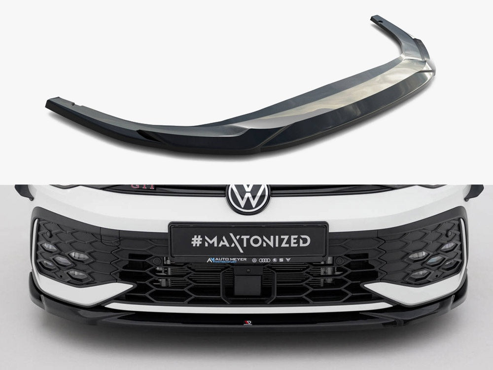 MAXTON DESIGN FRONT SPLITTER V.4 VOLKSWAGEN GOLF GTI / GTE / R-LINE MK8 FACELIFT — photo 1