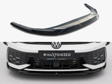 MAXTON DESIGN FRONT SPLITTER V.4 VOLKSWAGEN GOLF GTI / GTE / R-LINE MK8 FACELIFT — photo 1