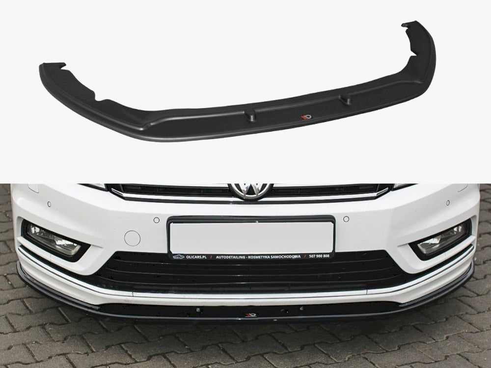 MAXTON DESIGN FRONT SPLITTER V.1 VOLKSWAGEN PASSAT R-LINE B7 — photo 1