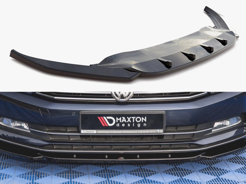 MAXTON DESIGN FRONT SPLITTER V.1 VOLKSWAGEN PASSAT B8 — photo 1