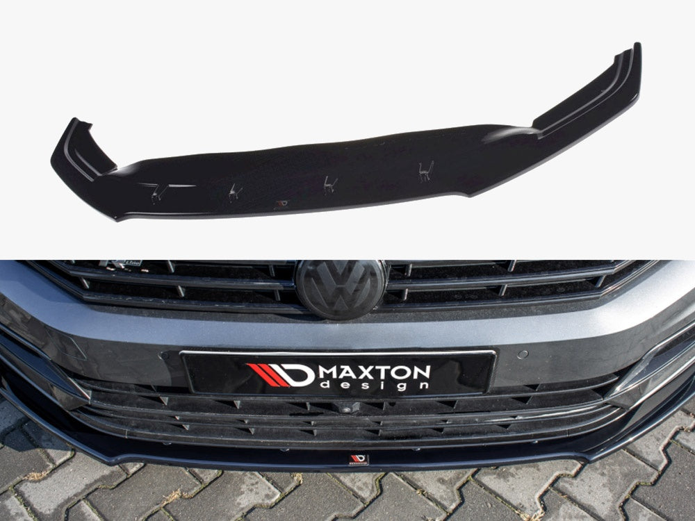 MAXTON DESIGN FRONT SPLITTER V.1 VOLKSWAGEN PASSAT R-LINE B8 — photo 1