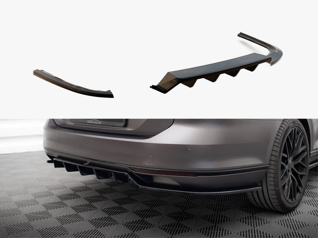 MAXTON DESIGN REAR SPLITTER VERTICAL BARS VOLKSWAGEN PASSAT SEDAN / VARIANT B8 — photo 1
