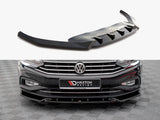 MAXTON DESIGN FRONT SPLITTER V.2 VW PASSAT B8 FACELIFT — photo 1