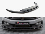 MAXTON DESIGN FRONT SPLITTER V.1 VOLKSWAGEN PASSAT R-LINE B8 FACELIFT — photo 1