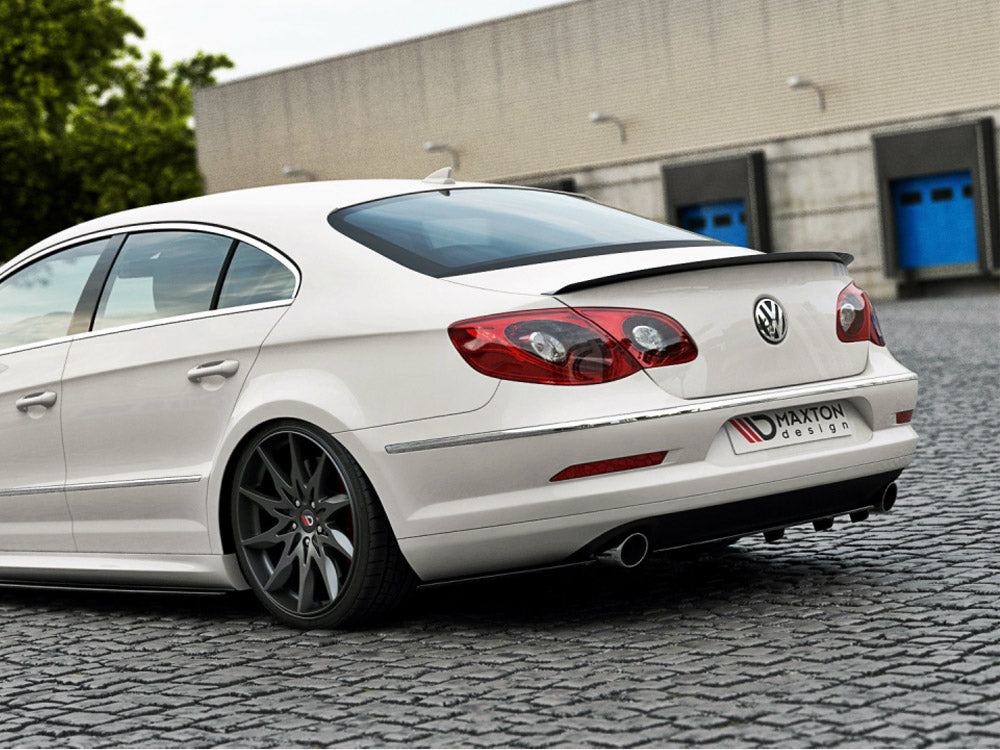 Maxton Design Rear Splitter with Vertical Bars VW Passat CC R36 R-Line 2008-2012 — photo 2