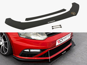 Maxton Design Front Racing Splitter - Volkswagen Polo GTI Mk5 Facelift 2014-2017 — photo 1