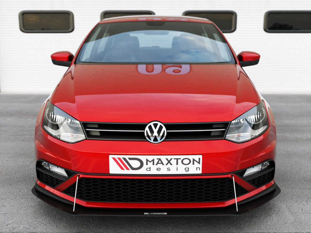 Maxton Design Front Racing Splitter - Volkswagen Polo GTI Mk5 Facelift 2014-2017 — photo 2
