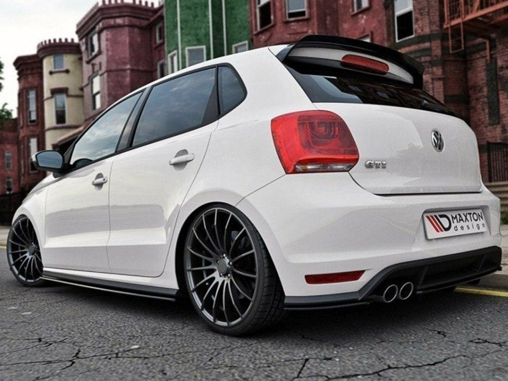 Maxton Design Volkswagen Polo GTI Mk5 Facelift Rear Splitter Vertical Bars 2014-2017 — photo 2