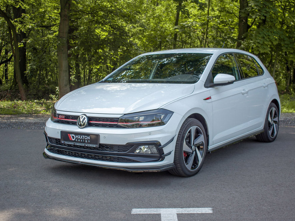 Maxton Design Volkswagen Polo GTI / R-Line Mk6 Front Splitter V.2 2017-2021 — photo 2