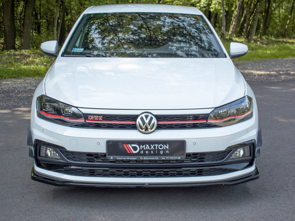 Maxton Design Volkswagen Polo GTI / R-Line Mk6 Front Splitter V.2 2017-2021 — photo 3