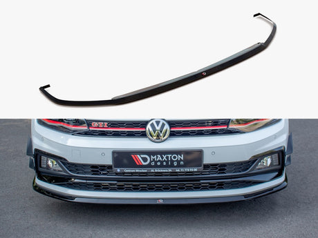 MAXTON DESIGN FRONT SPLITTER V.3 VOLKSWAGEN POLO GTI / R-LINE MK6 — photo 1
