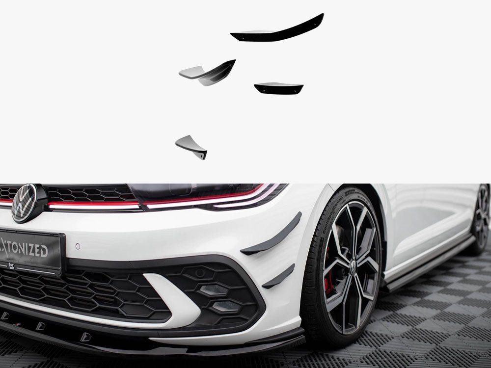 MAXTON DESIGN FRONT BUMPER CANARDS VOLKSWAGEN POLO GTI MK6 FACELIFT — photo 1