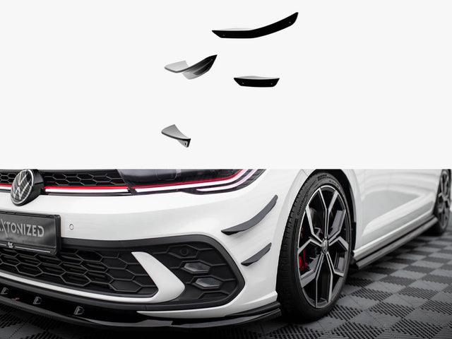 MAXTON DESIGN FRONT BUMPER CANARDS VOLKSWAGEN POLO GTI MK6 FACELIFT — photo 1