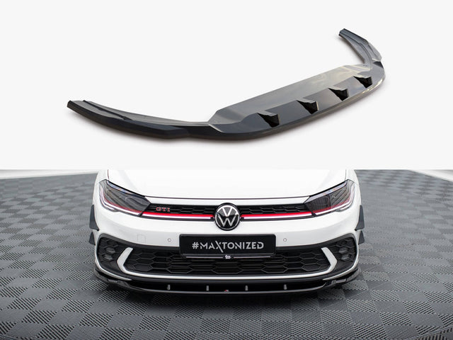 MAXTON DESIGN FRONT SPLITTER V.1 VOLKSWAGEN POLO GTI MK6 FACELIFT — photo 1