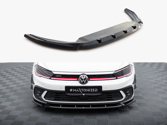 MAXTON DESIGN FRONT SPLITTER V.2 VOLKSWAGEN POLO GTI MK6 FACELIFT — photo 1