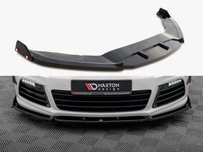 Maxton Design Volkswagen Scirocco R Mk3 Front Splitter V.3 + Flaps 2008-2014 — photo 1