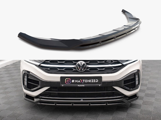 MAXTON DESIGN FRONT SPLITTER V.1 VOLKSWAGEN T-ROC R / R-LINE MK1 FACELIFT — photo 1