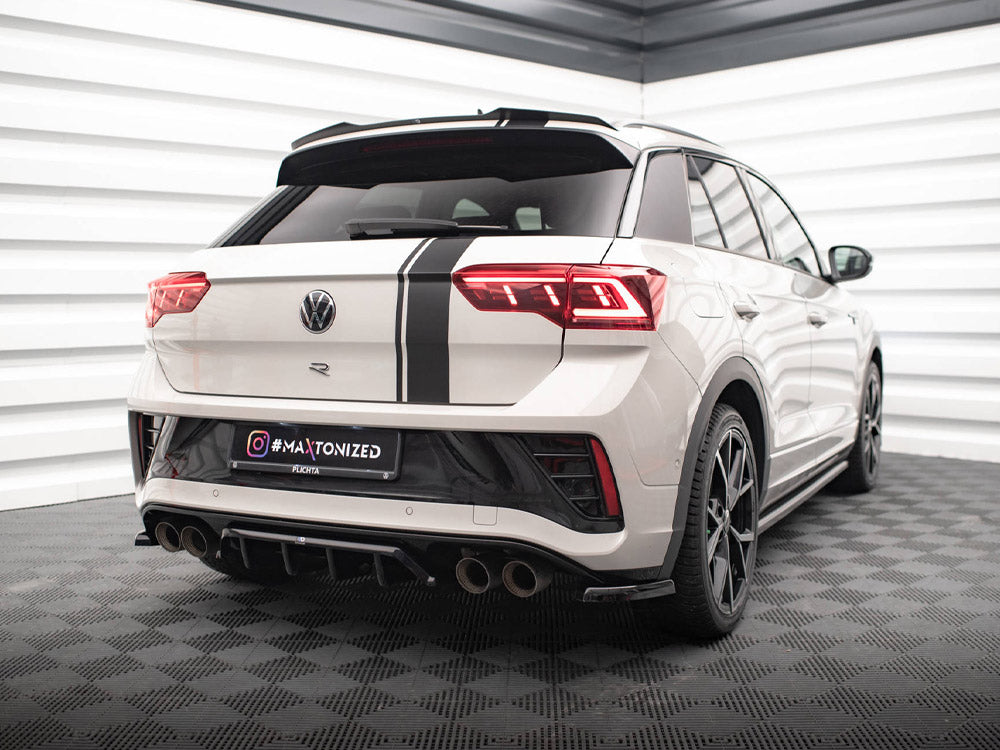 MAXTON DESIGN REAR SPLITTER (VERTICAL BARS) VOLKSWAGEN T-ROC R / R-LINE MK1 FACELIFT — photo 2